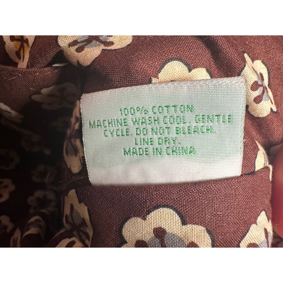 Vera Bradley Quilted Floral Hobo Shoulder Bag Brown Blue White Cotton - Picture 10 of 13